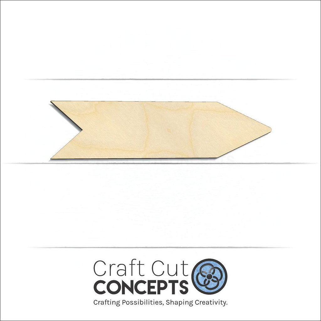 Craft Cut Concepts Logo under a wood Direction Sign craft shape and blank