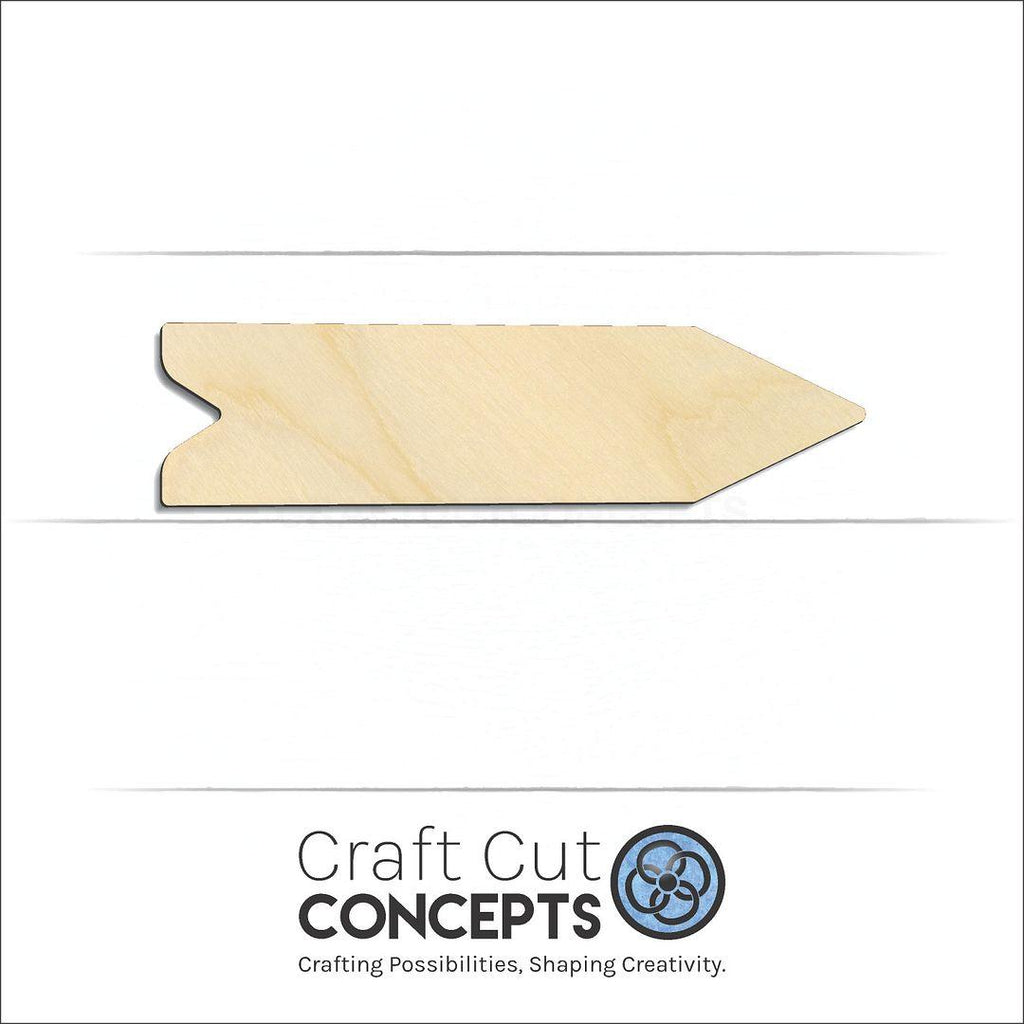 Craft Cut Concepts Logo under a wood Direction Sign craft shape and blank