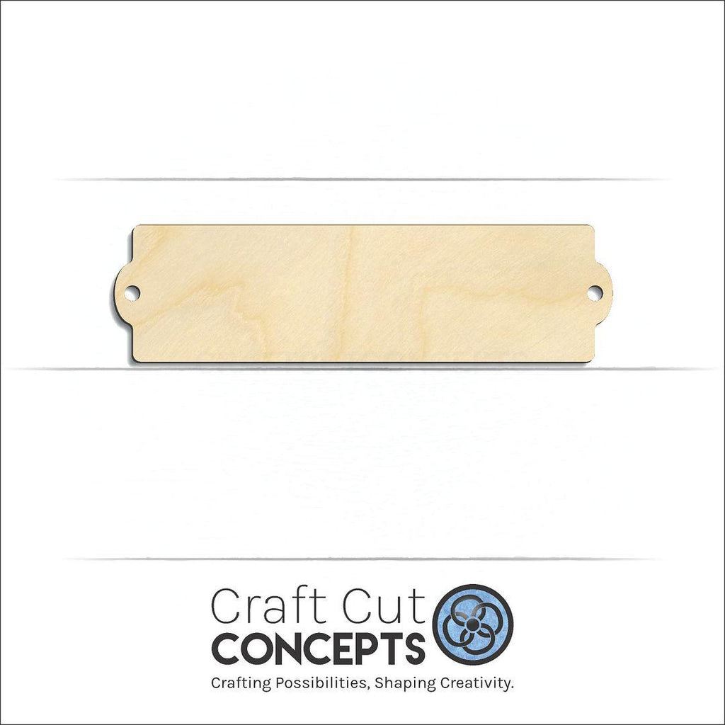 Craft Cut Concepts Logo under a wood Name Sign craft shape and blank