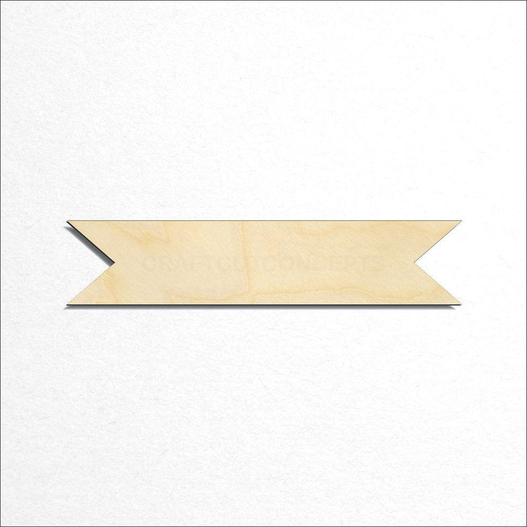 Wooden Banner craft shape available in sizes of 2 inch and up