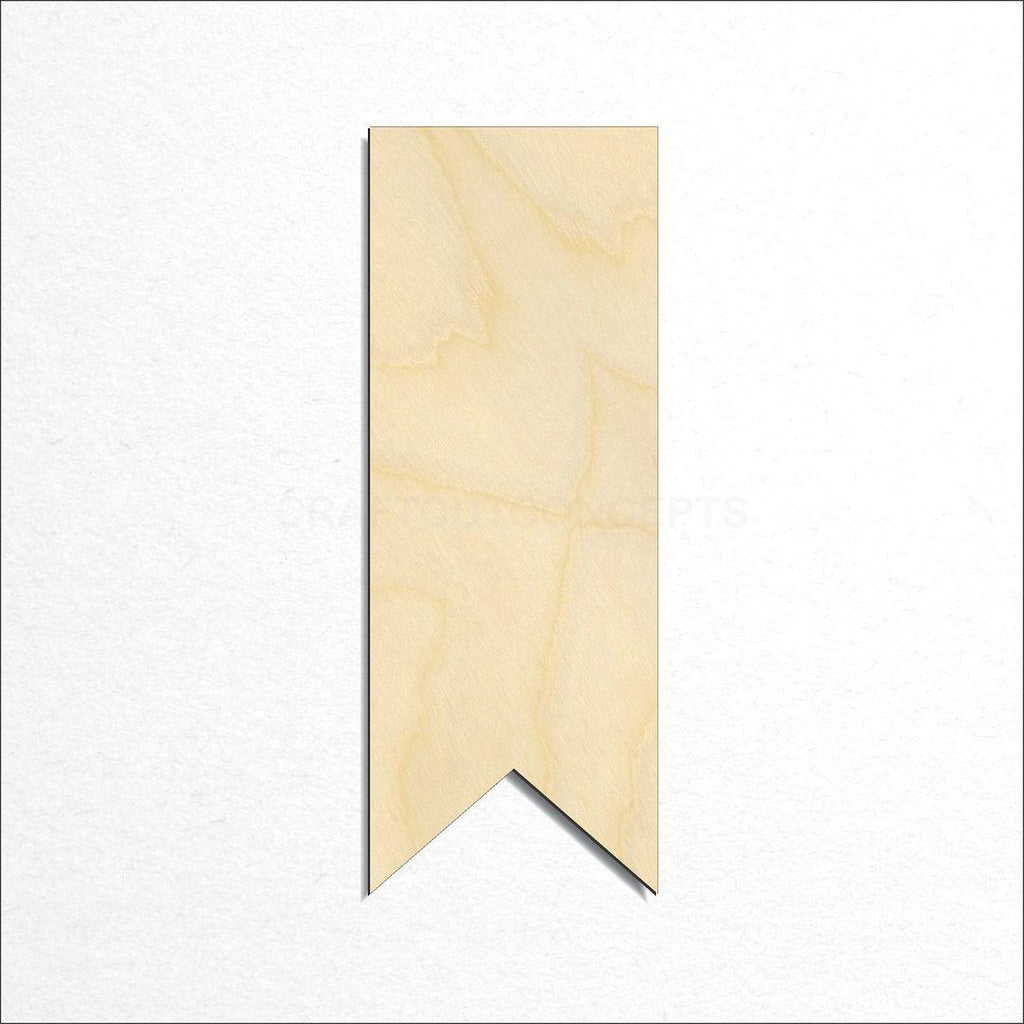 Wooden Banner craft shape available in sizes of 1 inch and up