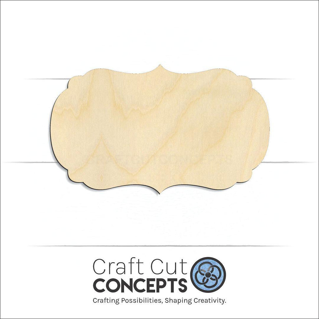 Craft Cut Concepts Logo under a wood Banner Plaque craft shape and blank