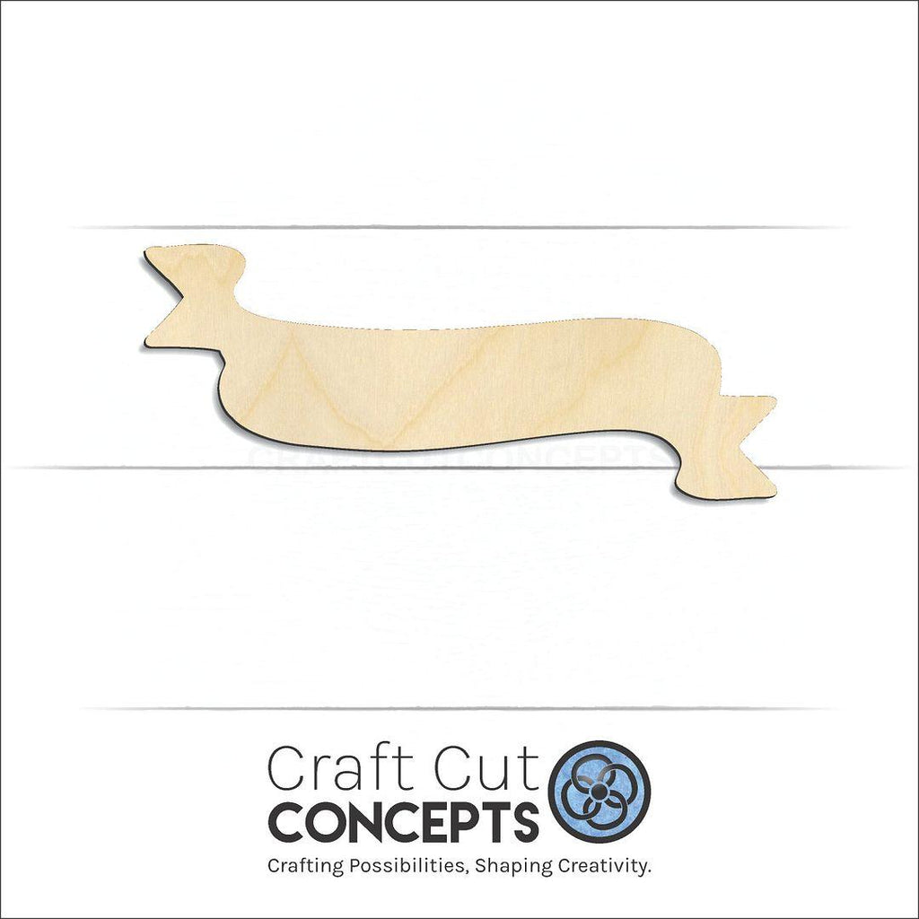Craft Cut Concepts Logo under a wood Banner Plaque sign craft shape and blank