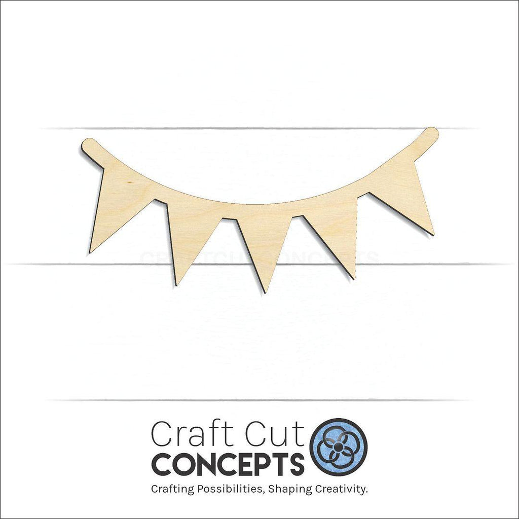 Craft Cut Concepts Logo under a wood Rope Banner craft shape and blank