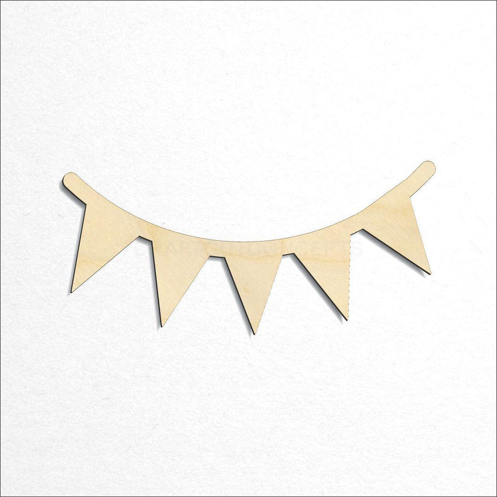 Wooden Rope Banner craft shape available in sizes of 3 inch and up
