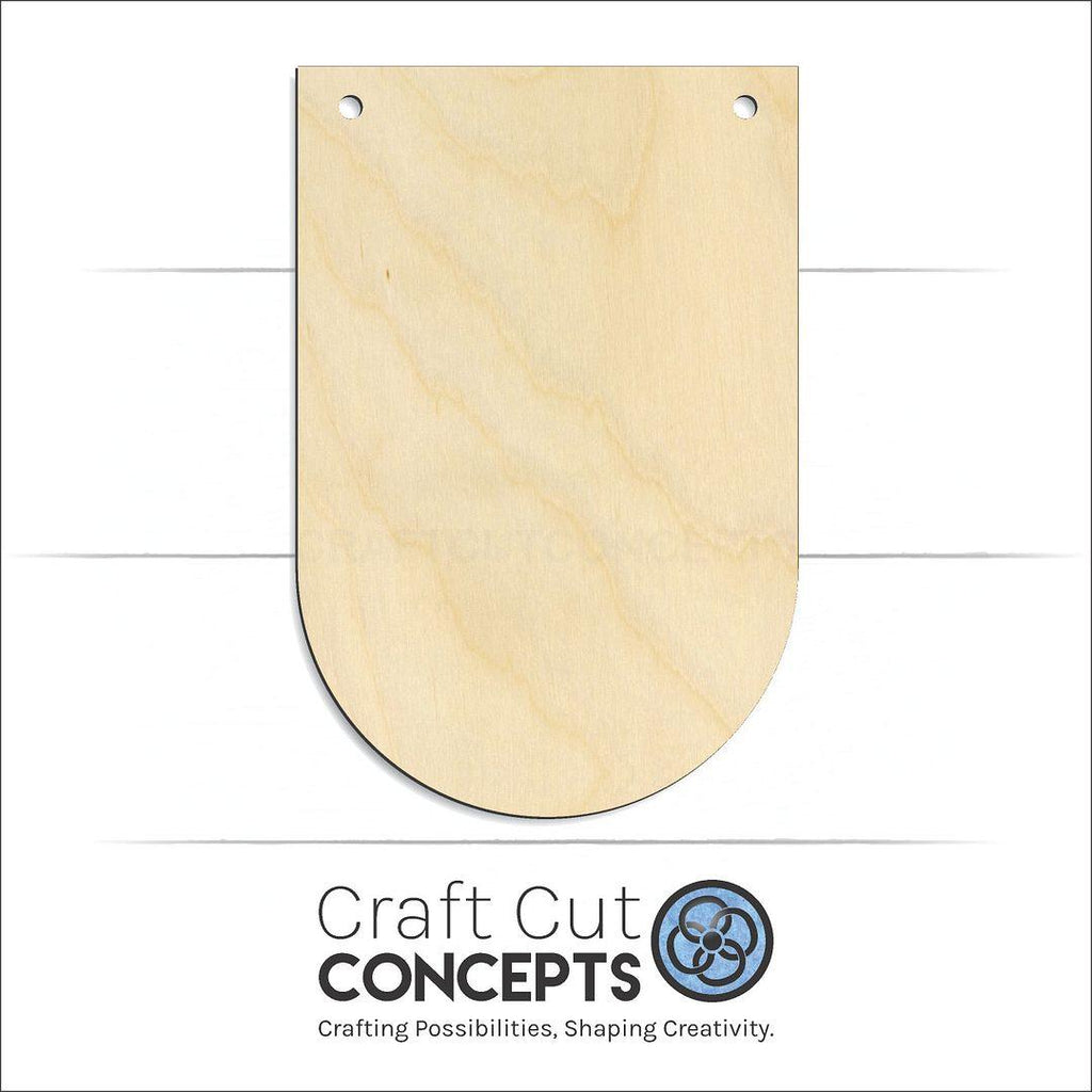 Craft Cut Concepts Logo under a wood Rounded Banner Long craft shape and blank