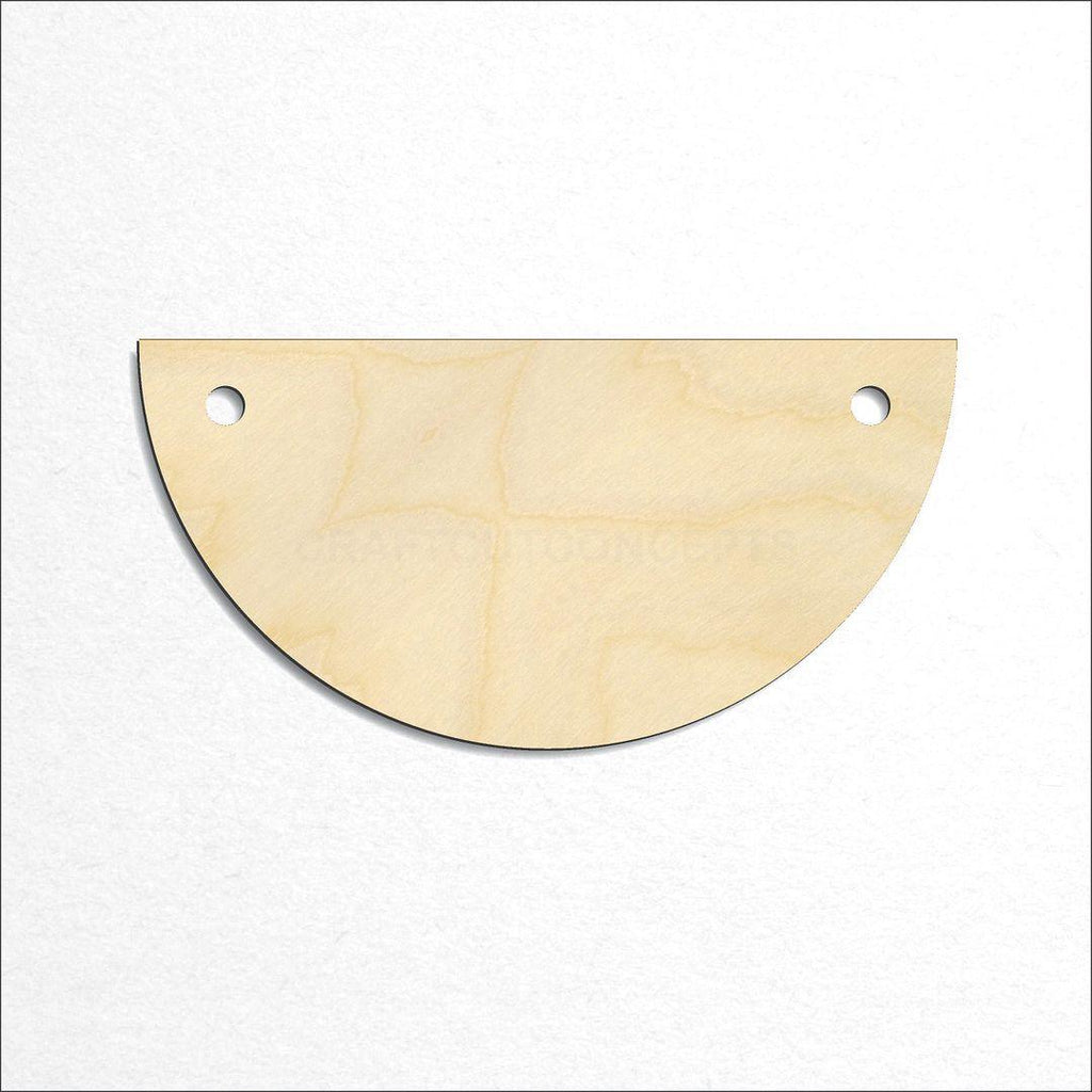 Wooden Rounded Banner Short craft shape available in sizes of 2 inch and up