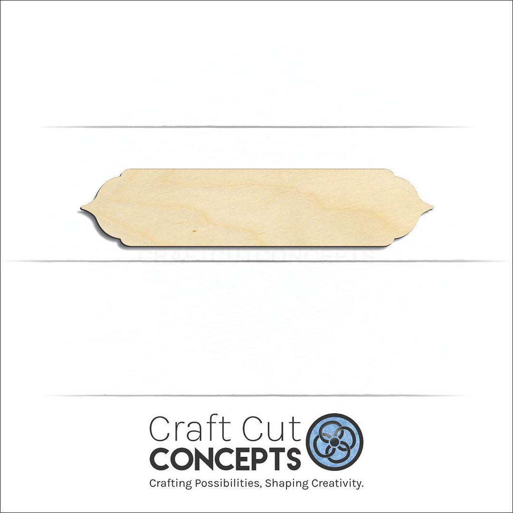 Craft Cut Concepts Logo under a wood Name Plaque craft shape and blank