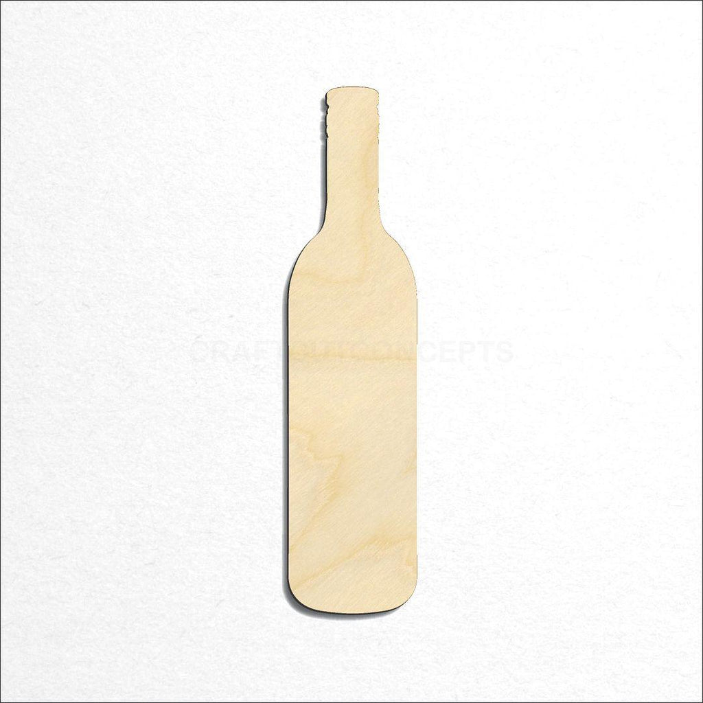 Wooden Wine Bottle craft shape available in sizes of 2 inch and up