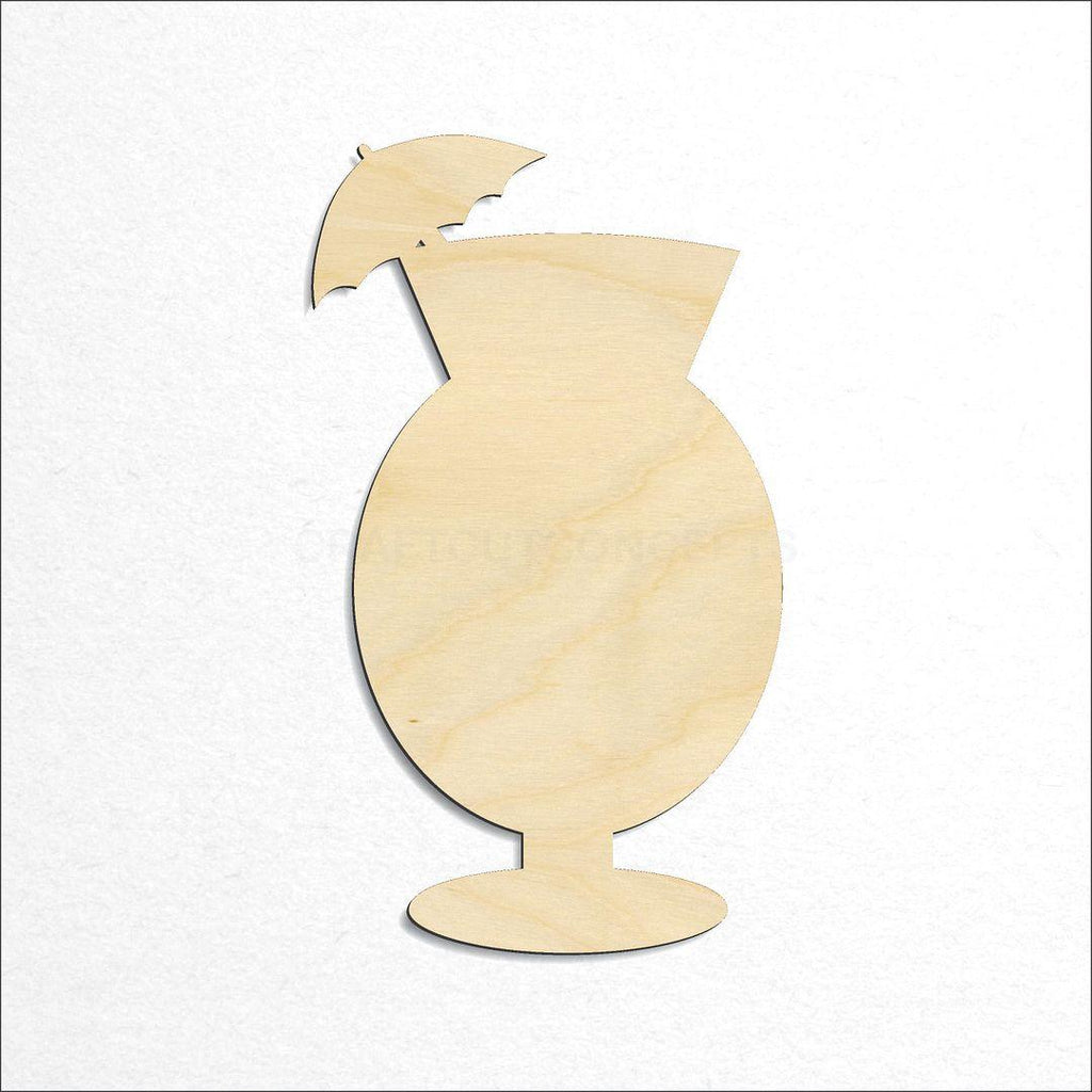 Wooden Fruity Bar Drink Glass craft shape available in sizes of 2 inch and up