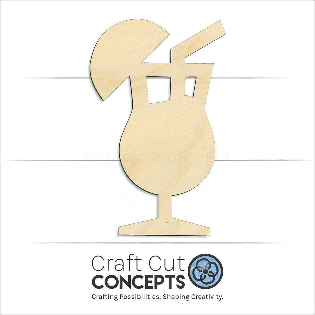 Craft Cut Concepts Logo under a wood Fruity Bar Drink craft shape and blank