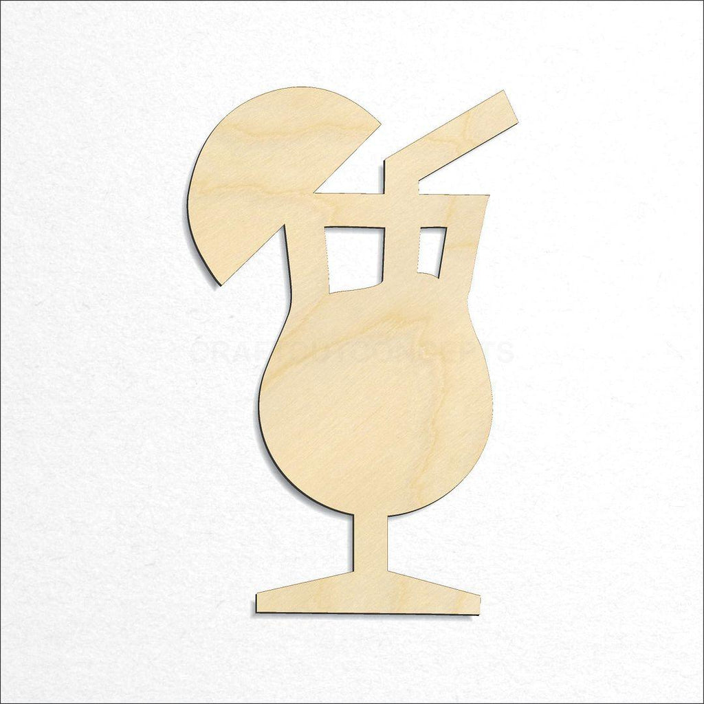 Wooden Fruity Bar Drink craft shape available in sizes of 2 inch and up