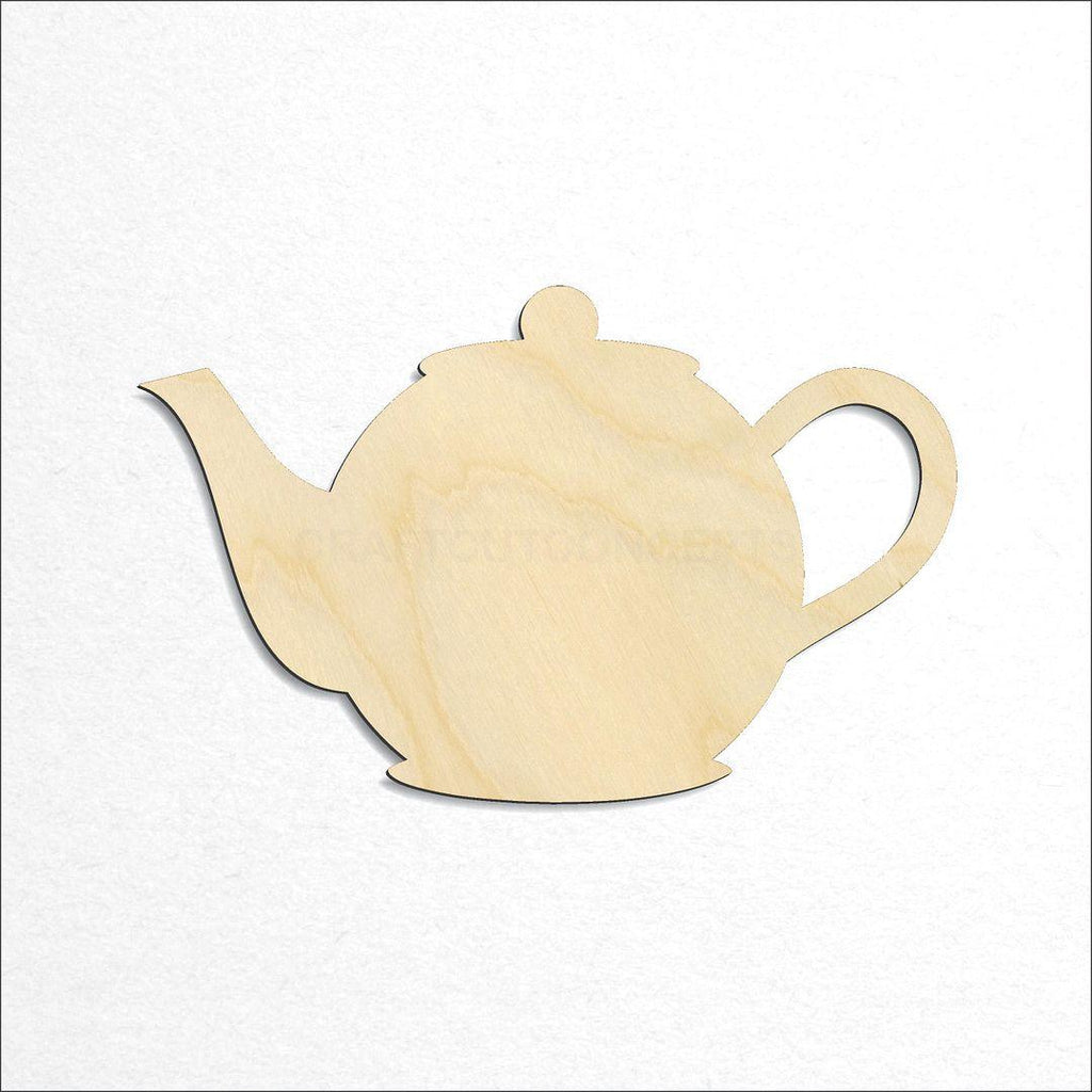 Wooden Tea Pot craft shape available in sizes of 3 inch and up