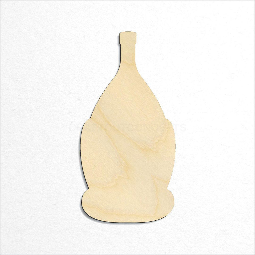 Wooden Wine Bottle craft shape available in sizes of 2 inch and up