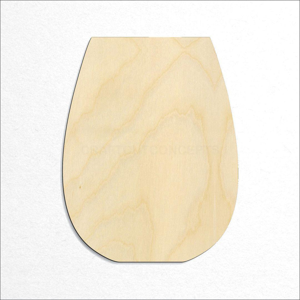 Wooden Stemless Wine craft shape available in sizes of 2 inch and up