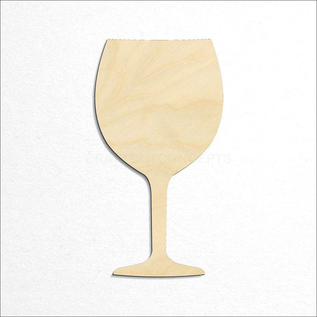 Wooden Wine Glass craft shape available in sizes of 2 inch and up