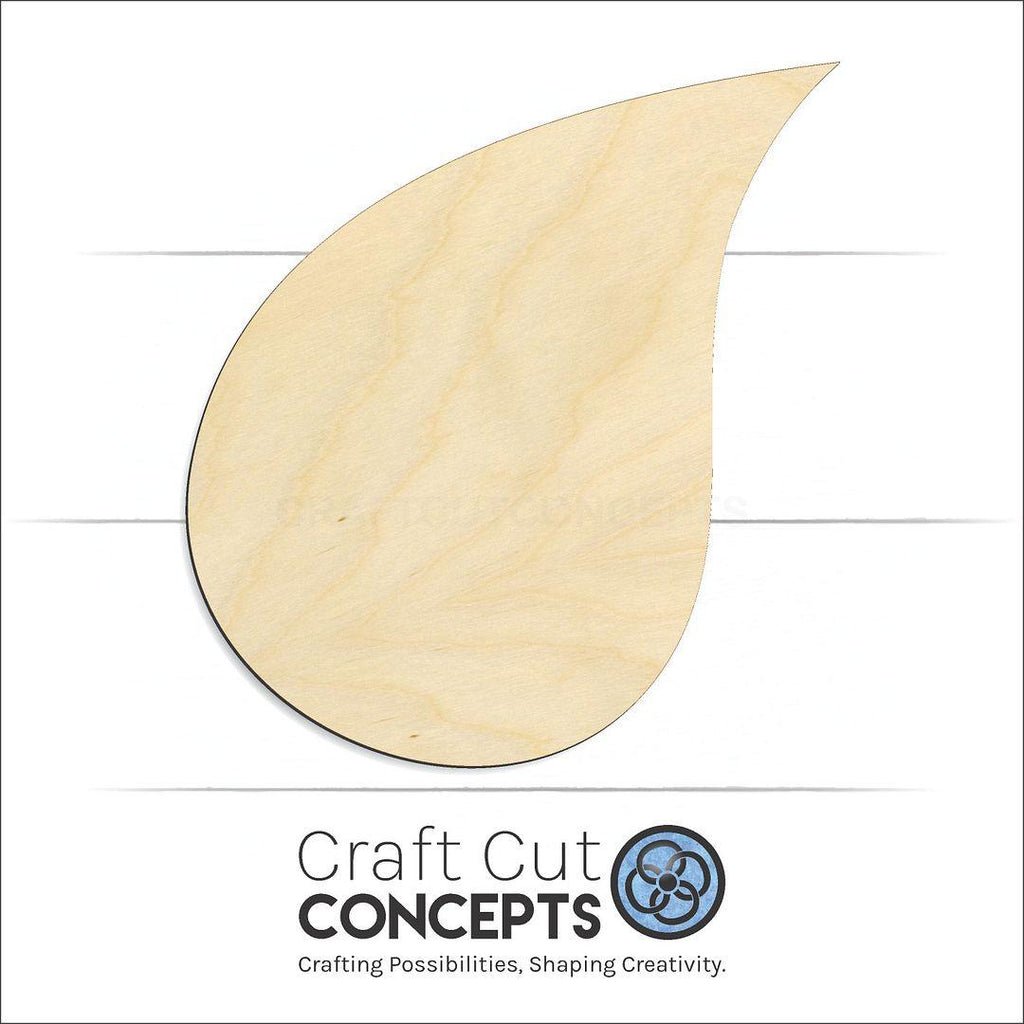 Craft Cut Concepts Logo under a wood Tear Rain Drop-2 craft shape and blank