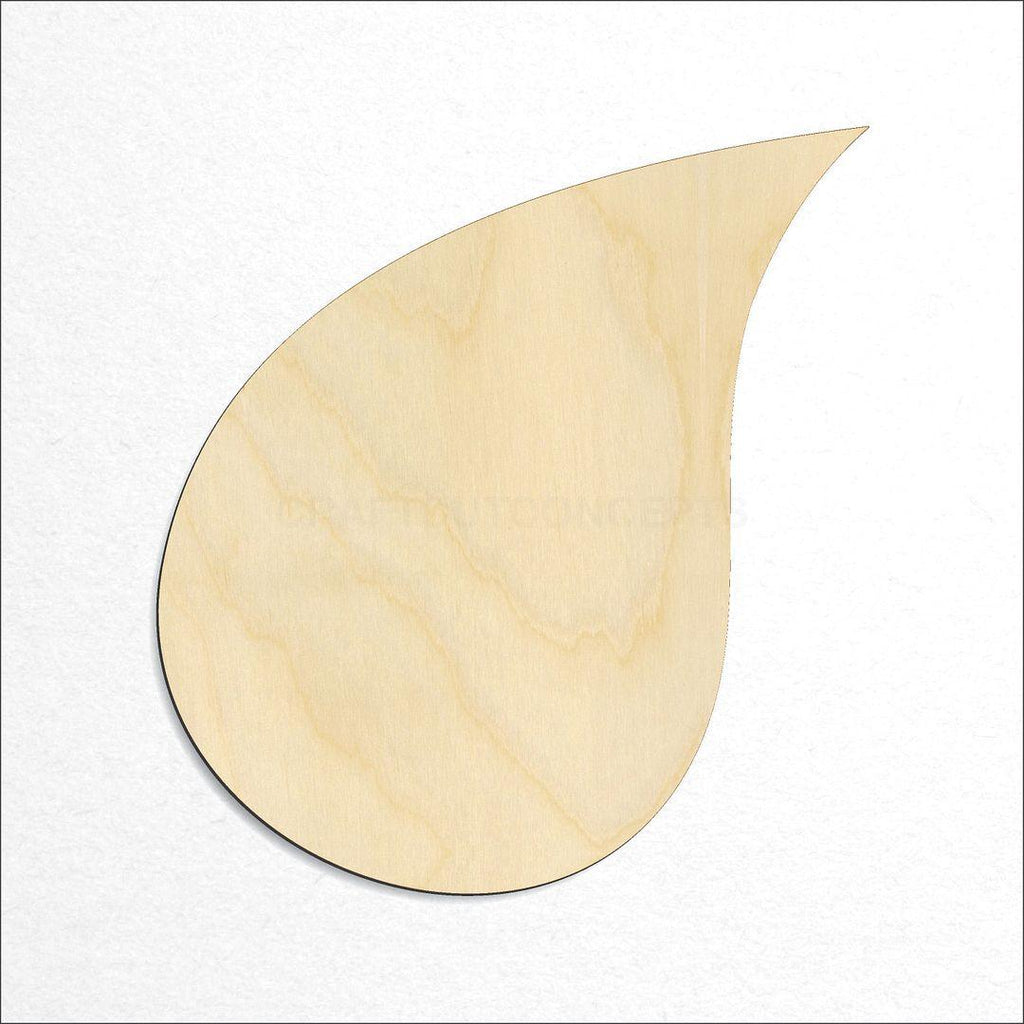 Wooden Tear Rain Drop-2 craft shape available in sizes of 1 inch and up