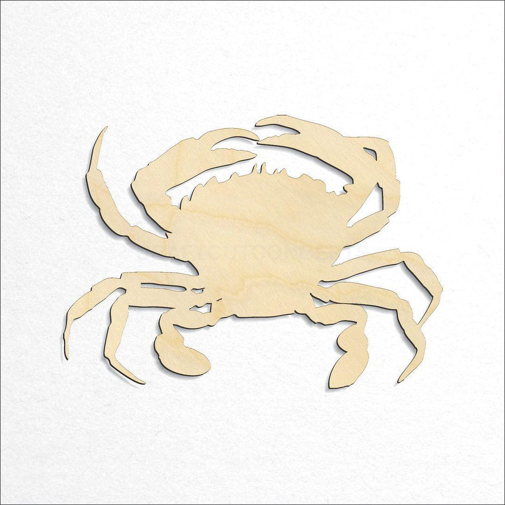 Wooden Blue Crab craft shape available in sizes of 3 inch and up