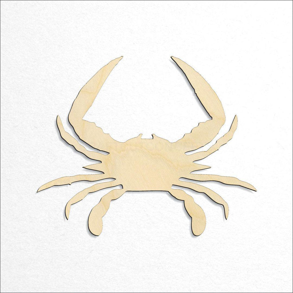 Wooden Blue Crab craft shape available in sizes of 3 inch and up