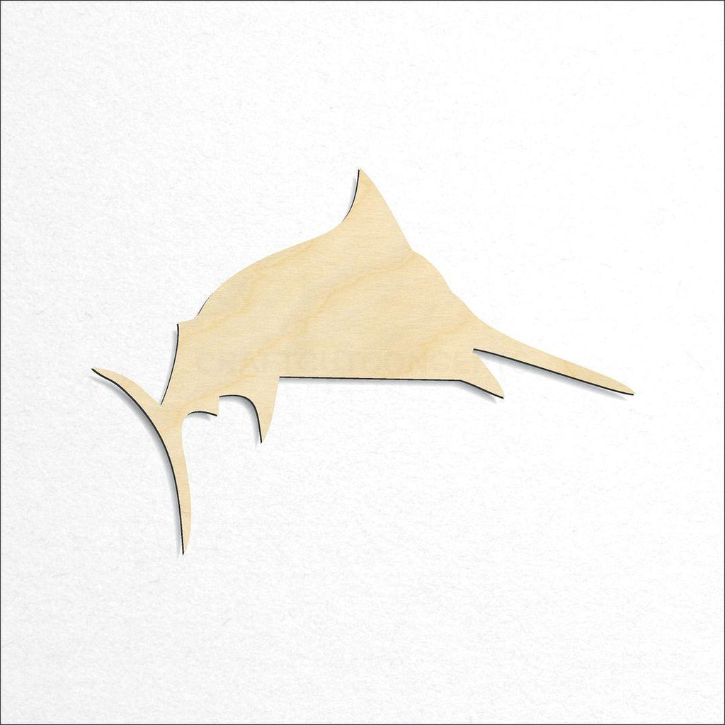 Wooden Sword Fish craft shape available in sizes of 3 inch and up