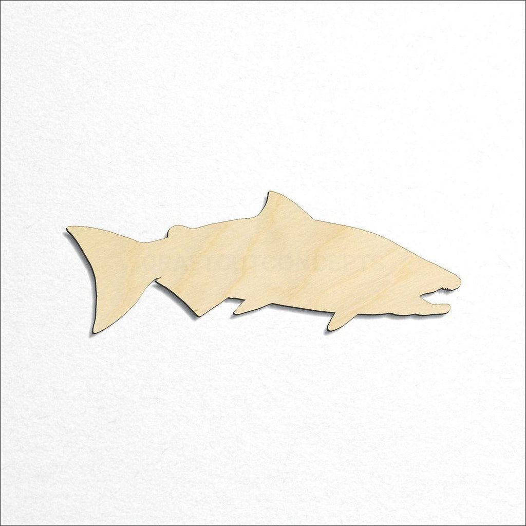 Wooden Salmon craft shape available in sizes of 2 inch and up