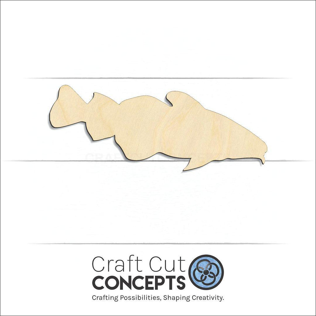 Craft Cut Concepts Logo under a wood Codfish 2 craft shape and blank