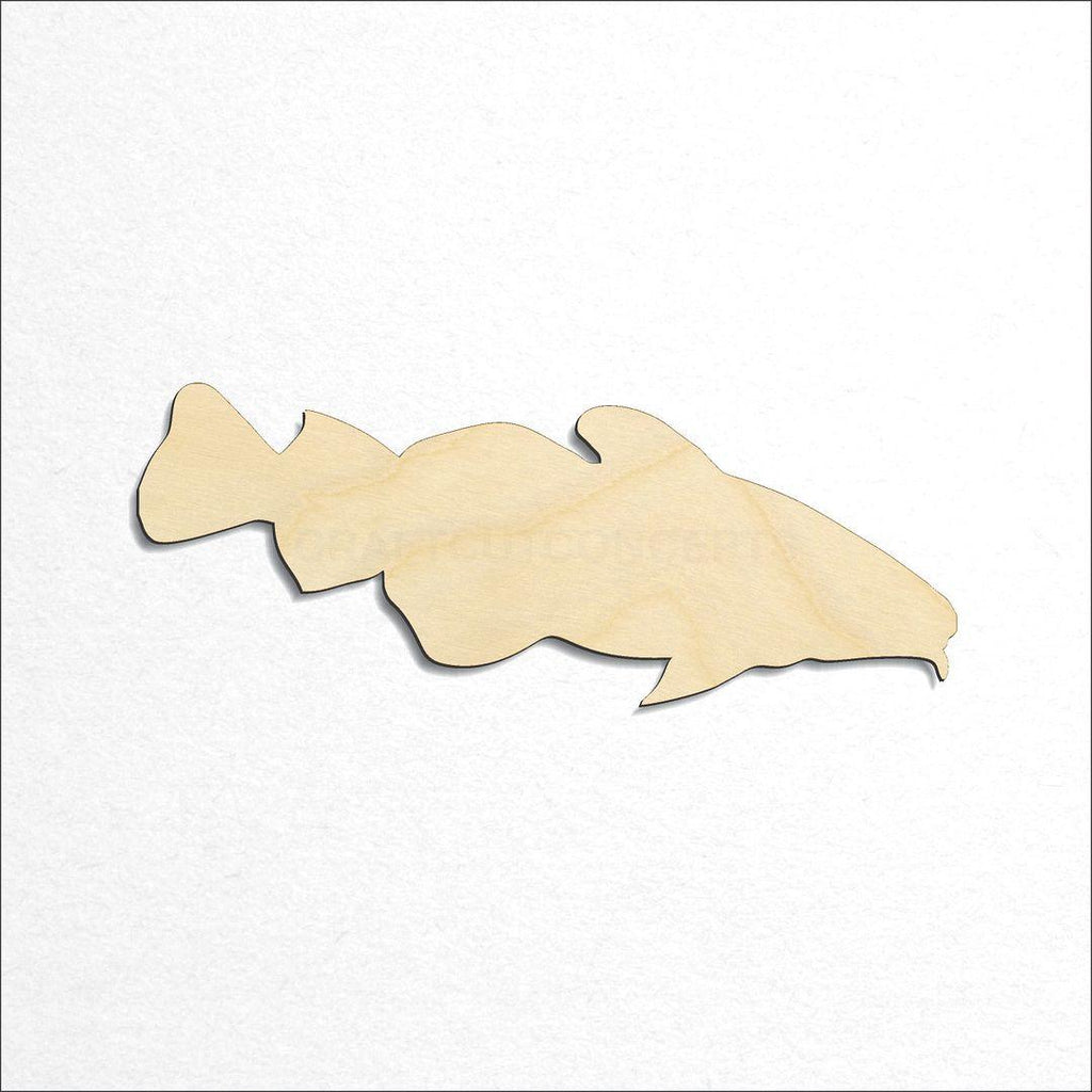 Wooden Codfish 2 craft shape available in sizes of 2 inch and up