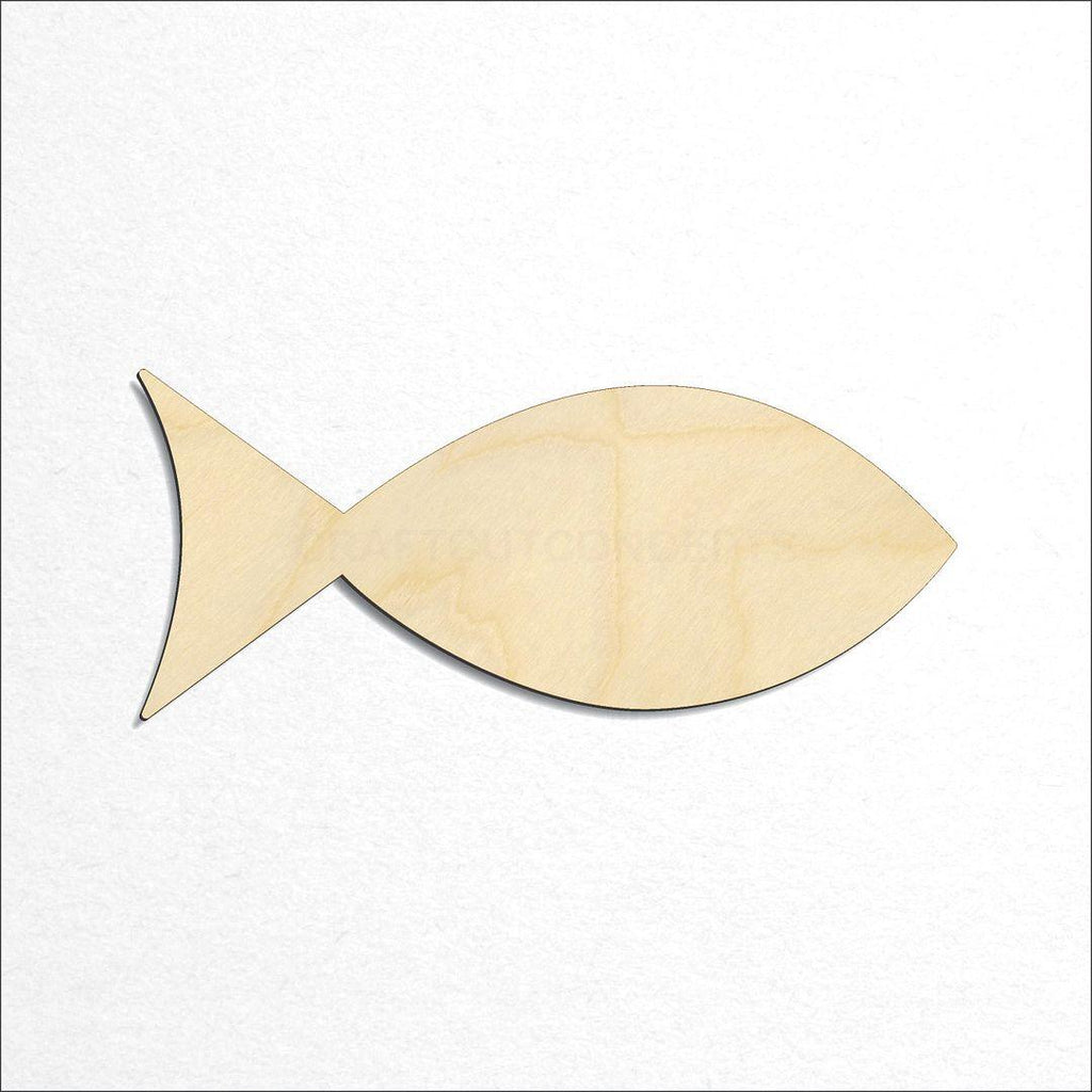 Wooden Fish craft shape available in sizes of 1 inch and up