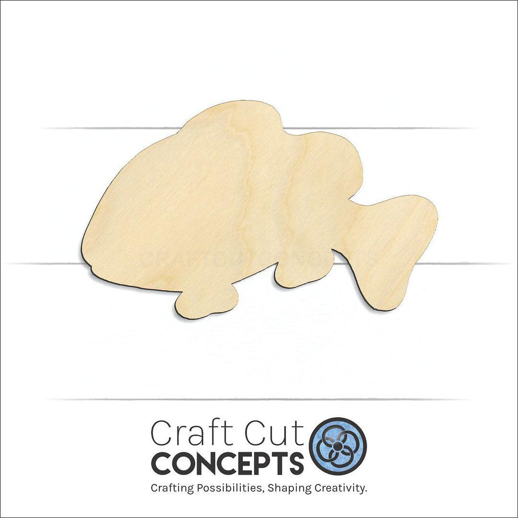 Craft Cut Concepts Logo under a wood Clown Fish craft shape and blank