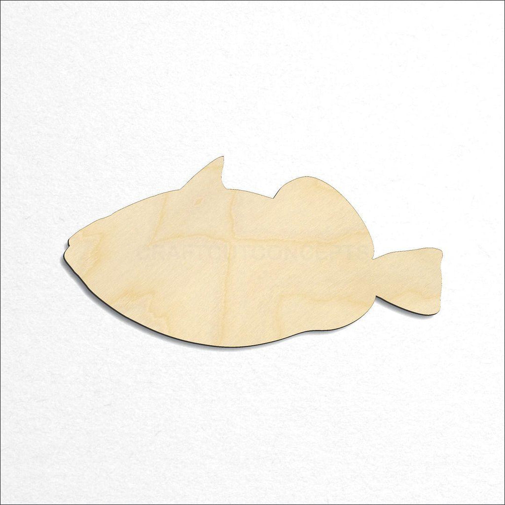 Wooden Trigger Fish craft shape available in sizes of 2 inch and up