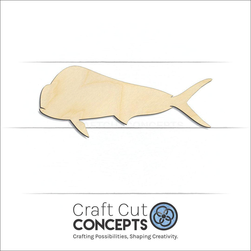 Craft Cut Concepts Logo under a wood Mahi craft shape and blank