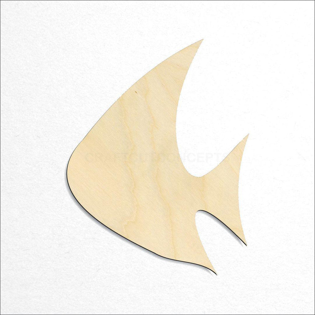 Wooden Generic Topical Fish craft shape available in sizes of 1 inch and up