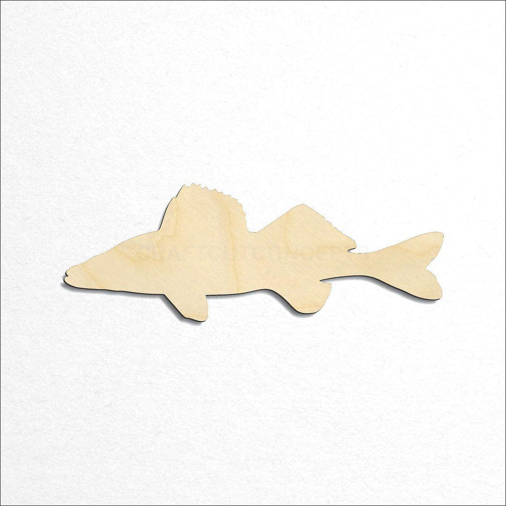 Wooden Walleye craft shape available in sizes of 2 inch and up