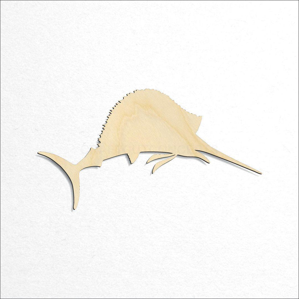 Wooden Sail Fish craft shape available in sizes of 3 inch and up