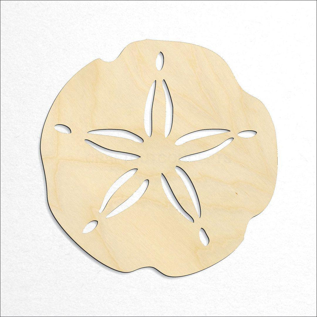 Wooden Sand Dollar craft shape available in sizes of 2 inch and up