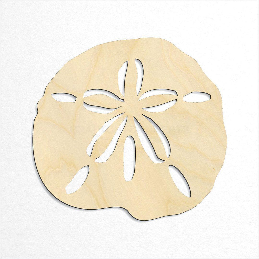 Wooden Sand Dollar craft shape available in sizes of 2 inch and up
