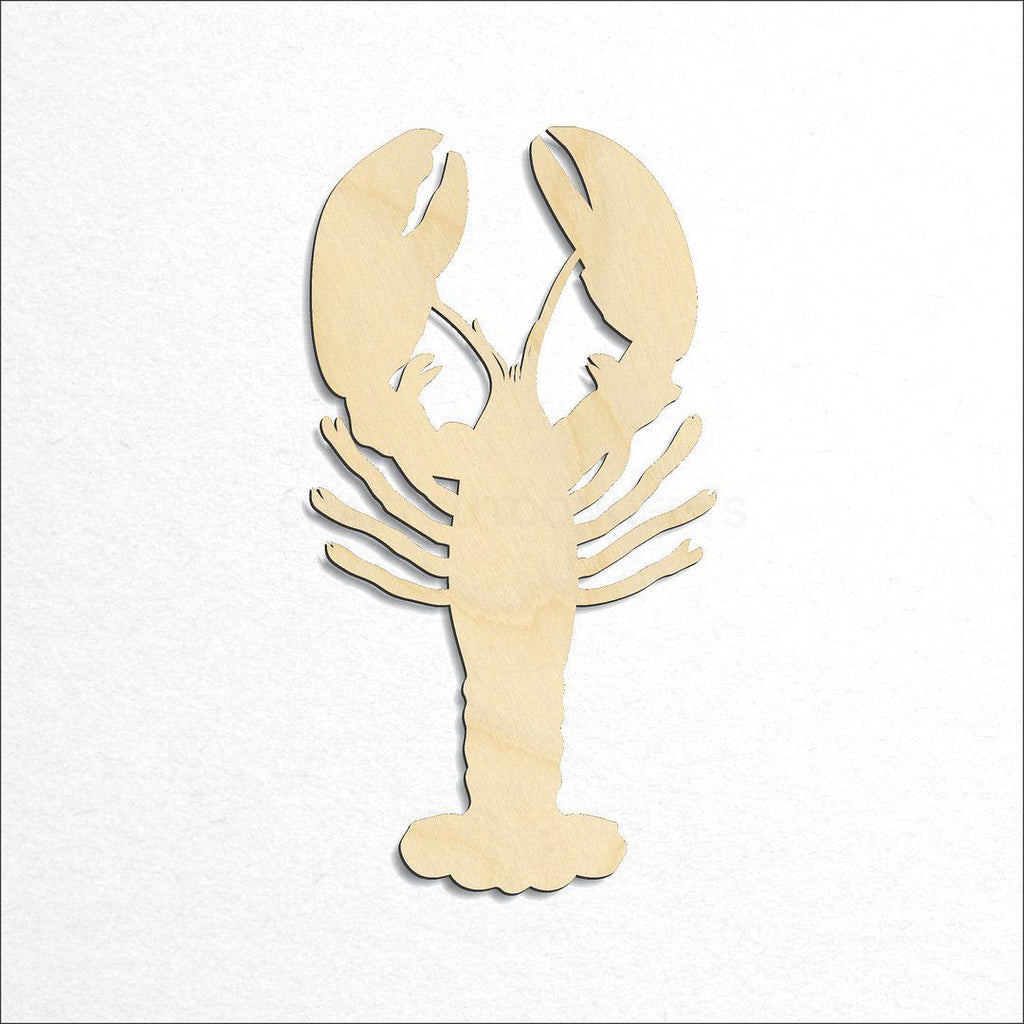 Wooden Crayfish craft shape available in sizes of 4 inch and up