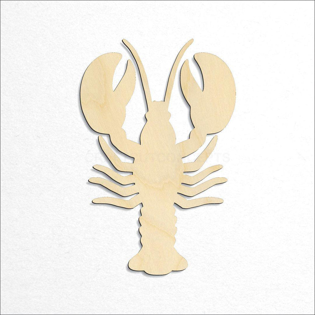 Wooden Lobster craft shape available in sizes of 3 inch and up