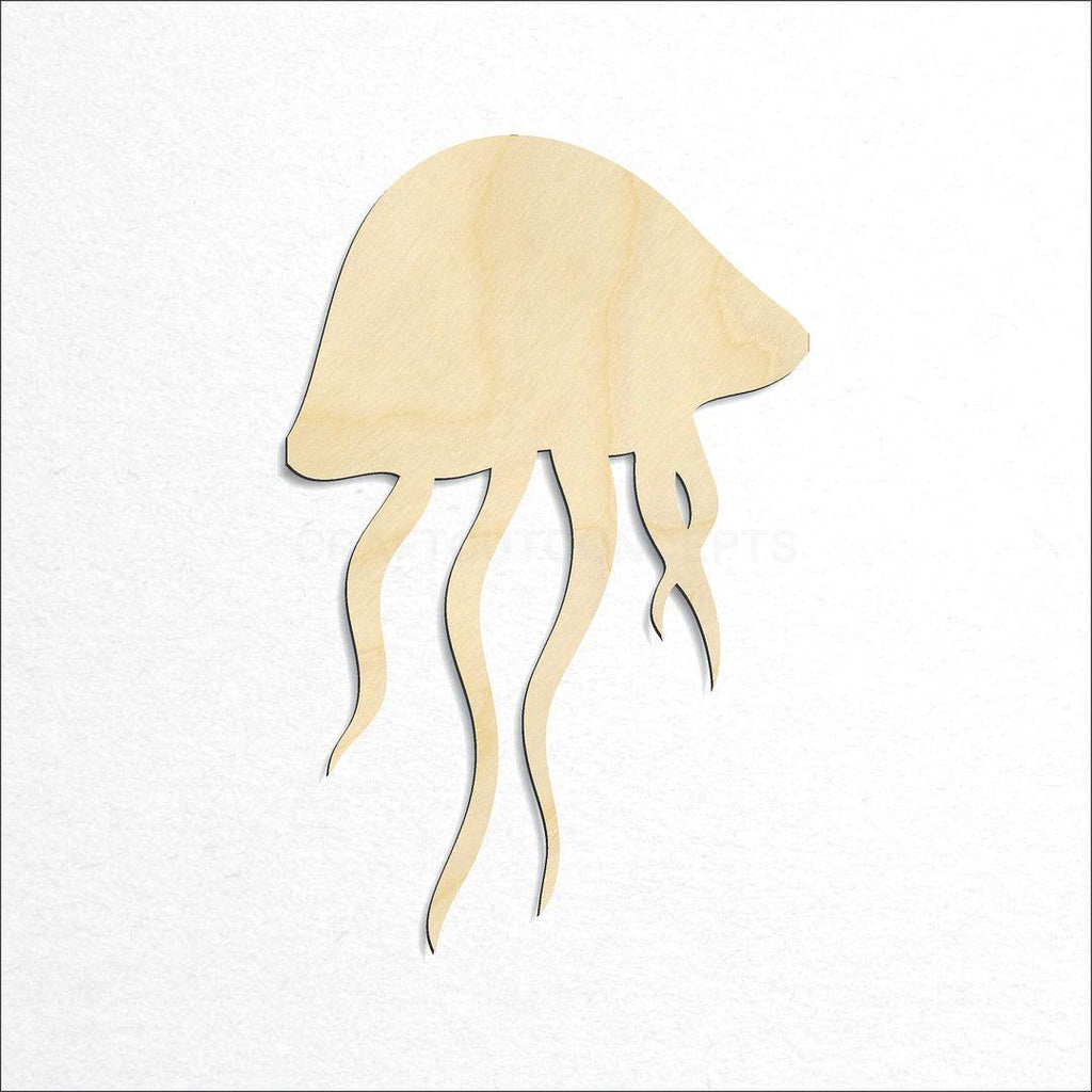 Wooden Jelly Fish craft shape available in sizes of 2 inch and up