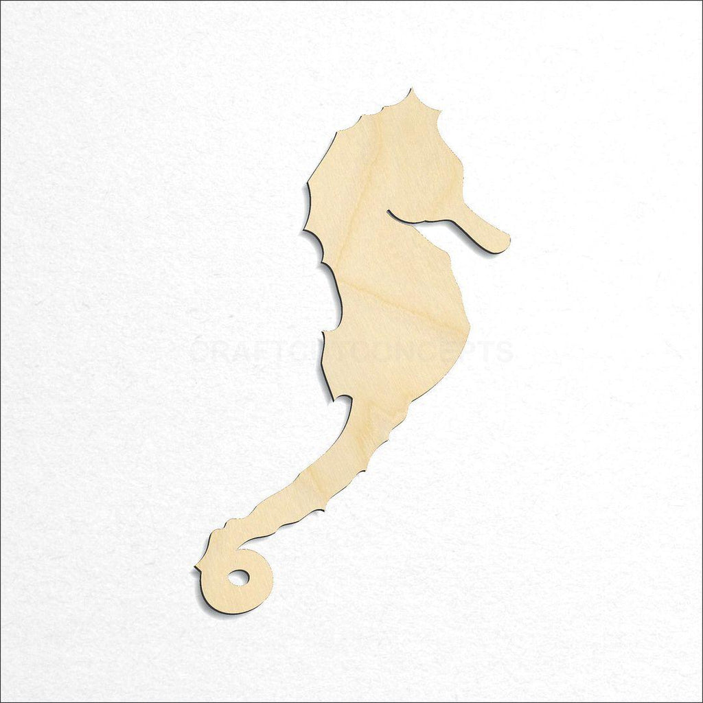 Wooden Sea Horse craft shape available in sizes of 2 inch and up