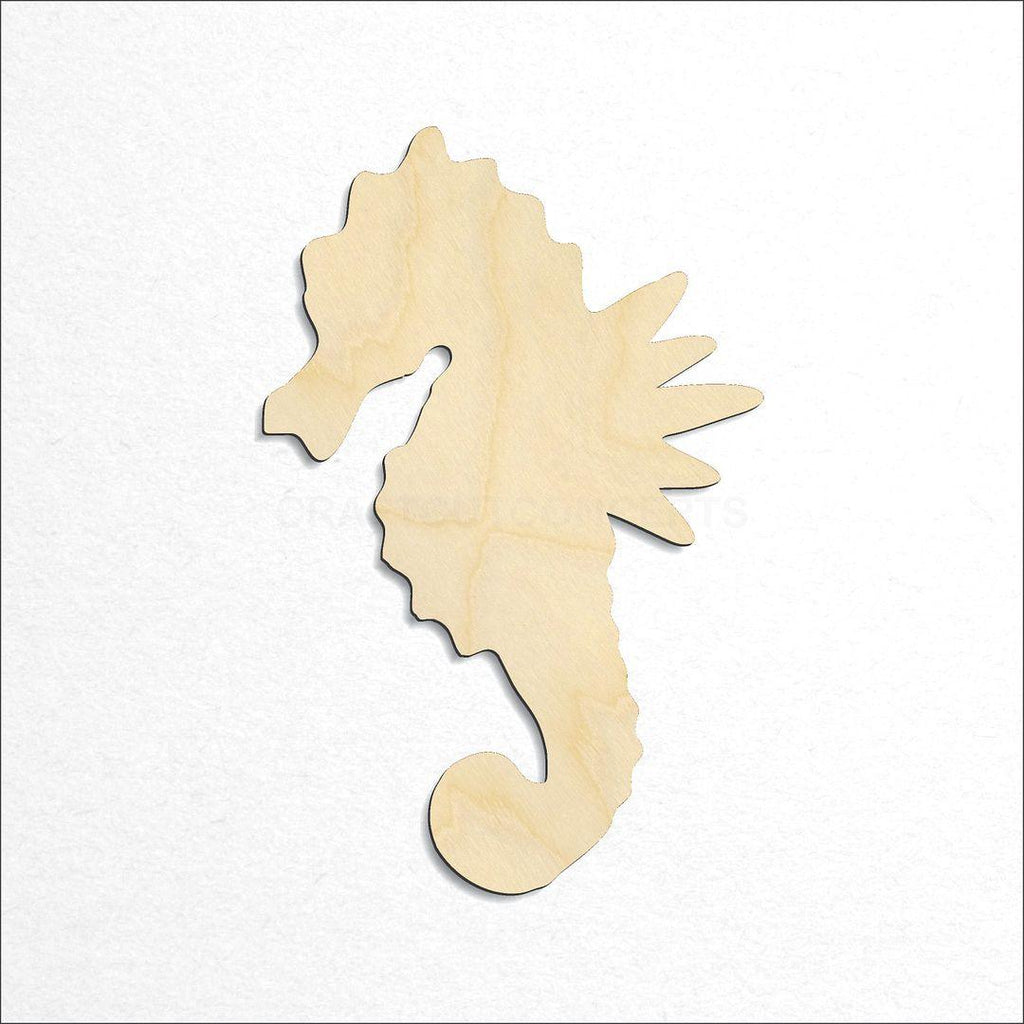 Wooden Sea Horse craft shape available in sizes of 2 inch and up