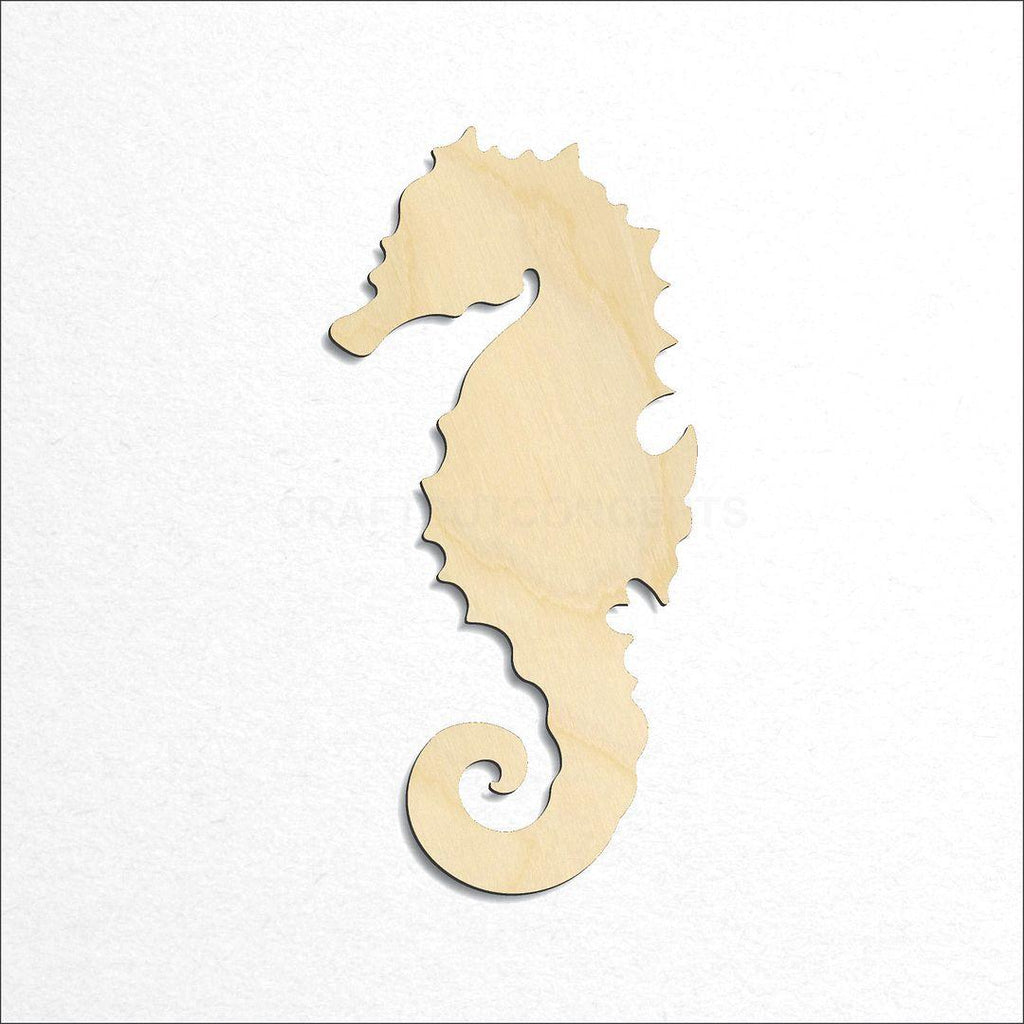 Wooden Sea Horse craft shape available in sizes of 3 inch and up