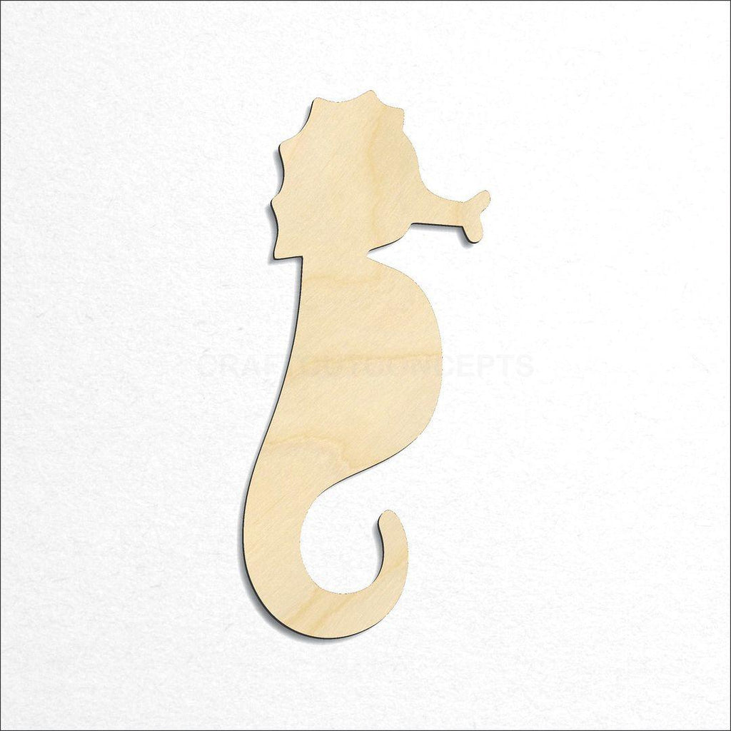 Wooden Sea Horse craft shape available in sizes of 2 inch and up