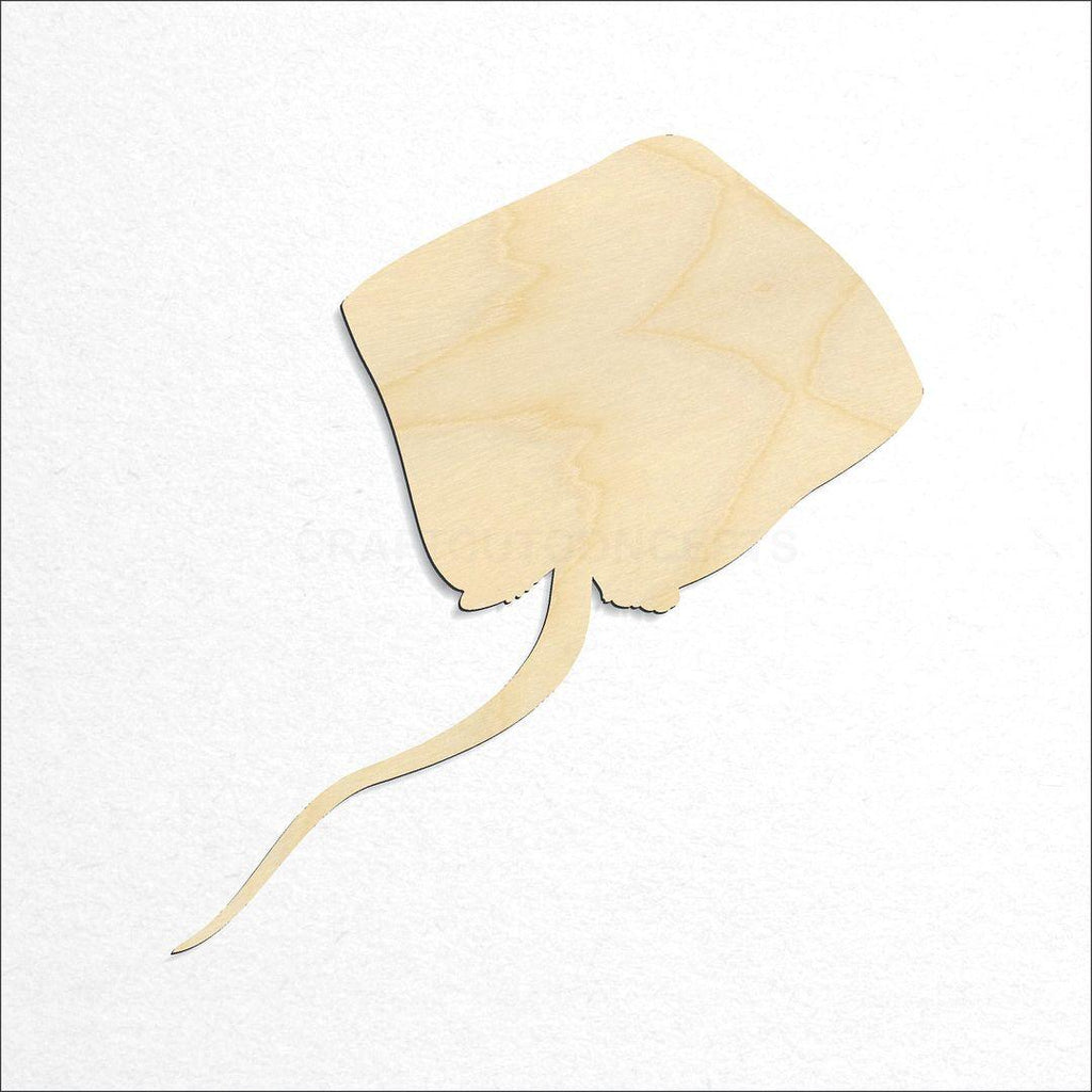 Wooden Sting Ray craft shape available in sizes of 3 inch and up