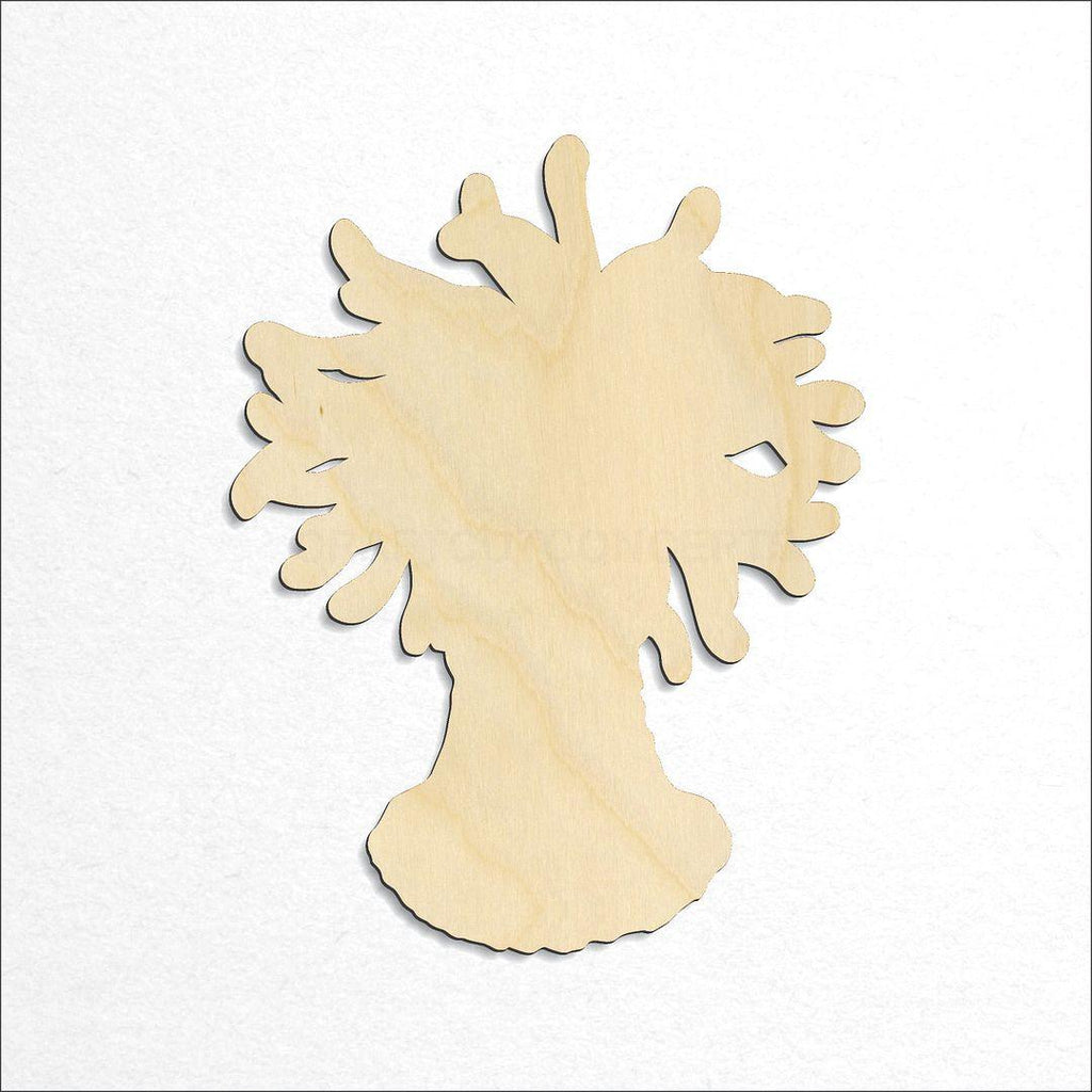 Wooden sea anemone craft shape available in sizes of 3 inch and up
