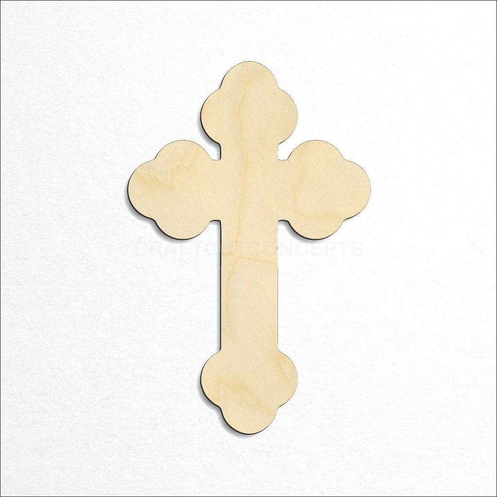 Wooden Victorian Cross craft shape available in sizes of 1 inch and up