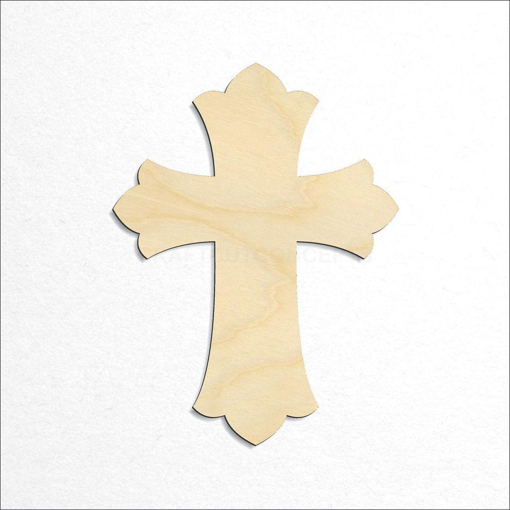 Wooden Patonse Cross craft shape available in sizes of 1 inch and up