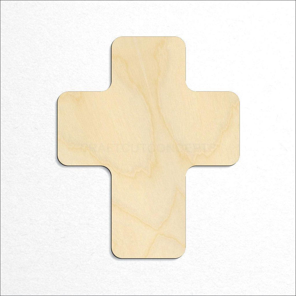 Wooden Short Cross craft shape available in sizes of 1 inch and up