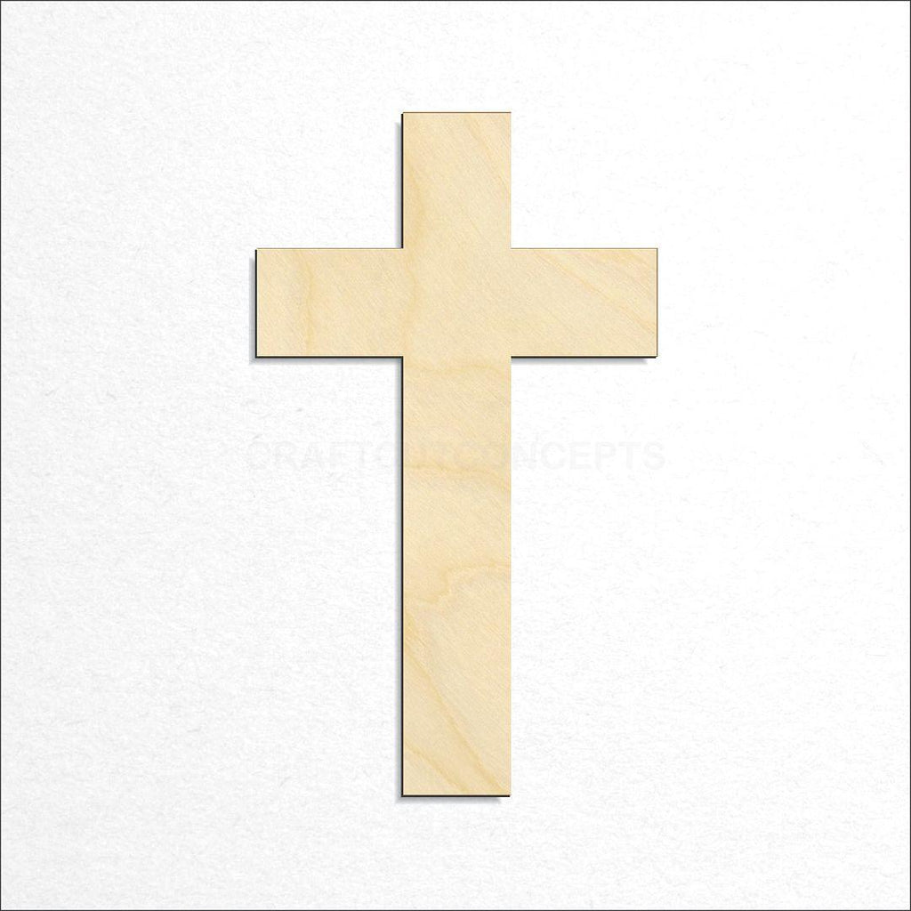 Wooden Cross craft shape available in sizes of 1 inch and up